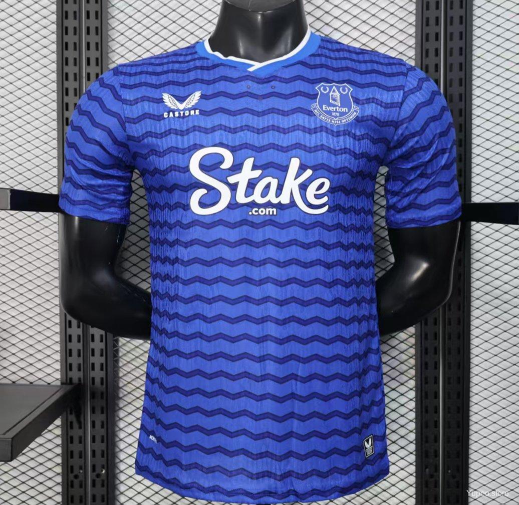Camiseta de fútbol Everton 2025/26 LOCAL MANGA CORTA VERSION JUGADOR